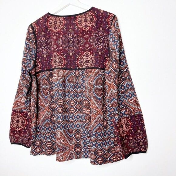 SANCTUARY Patch Work Long Sleeve Blouse  - Picture 8 of 16